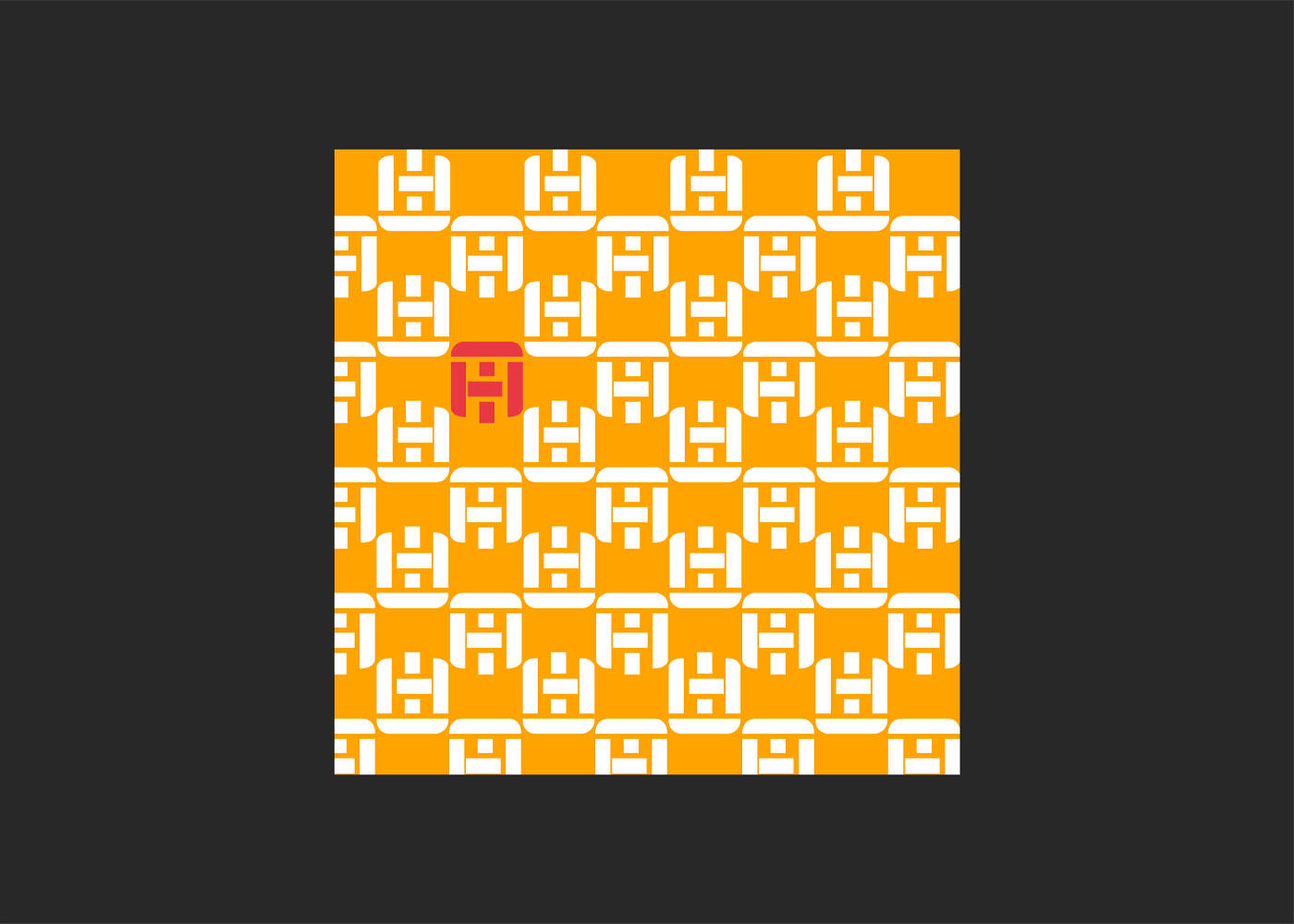 Animated Hi Tech Pro post — the shield pattern building, one mark turning red