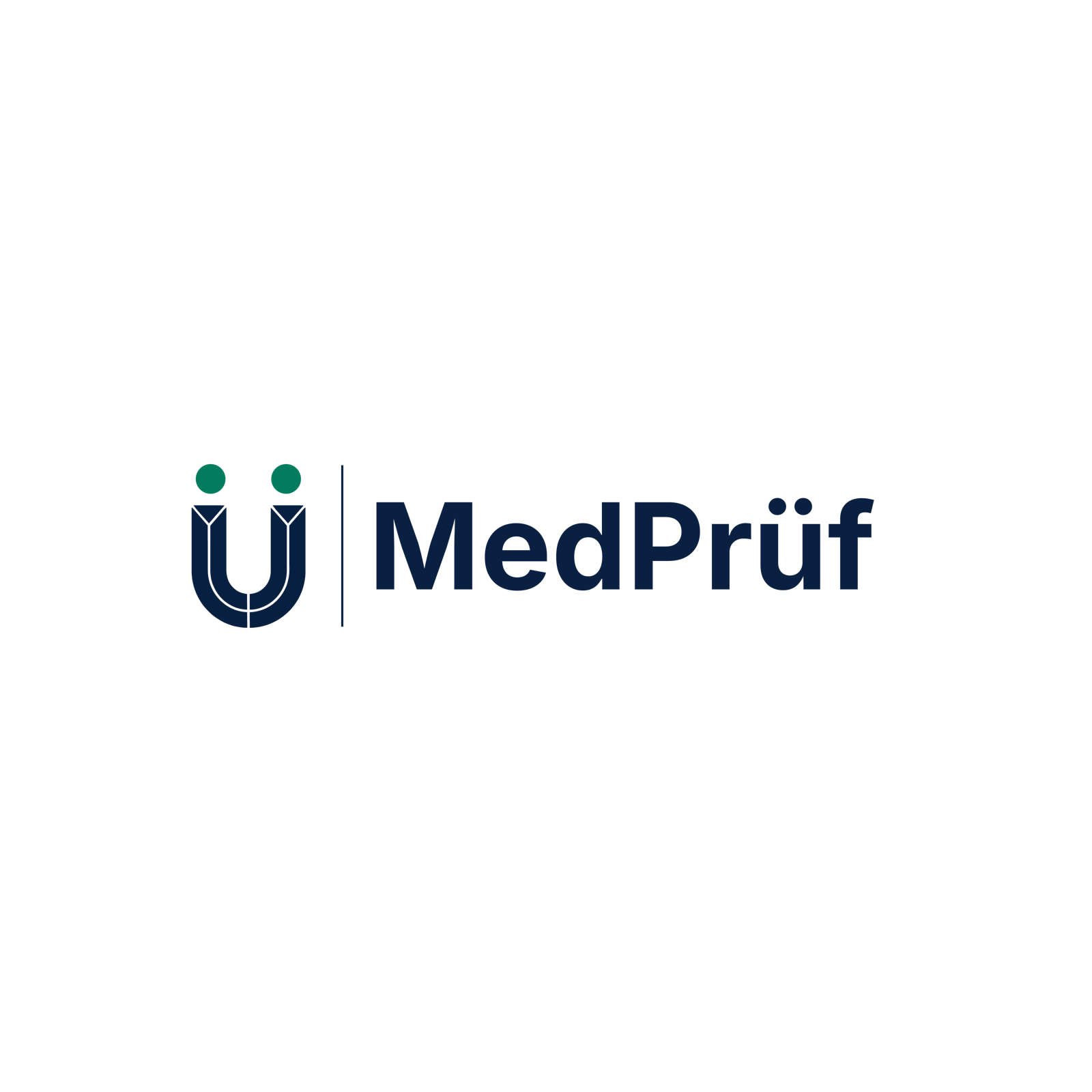 MedPrüf — the horizontal lockup