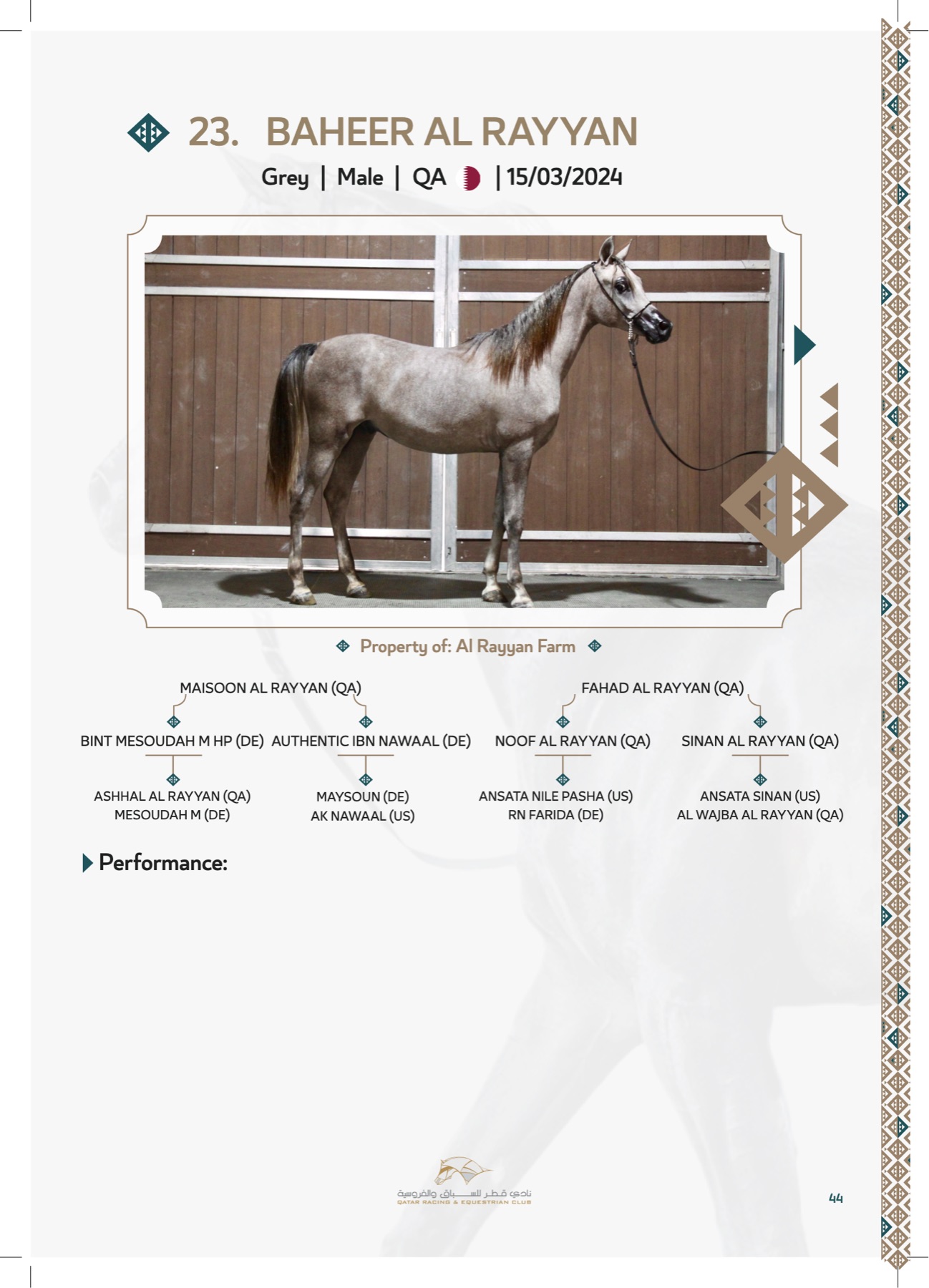 Lot 23 — Baheer Al Rayyan
