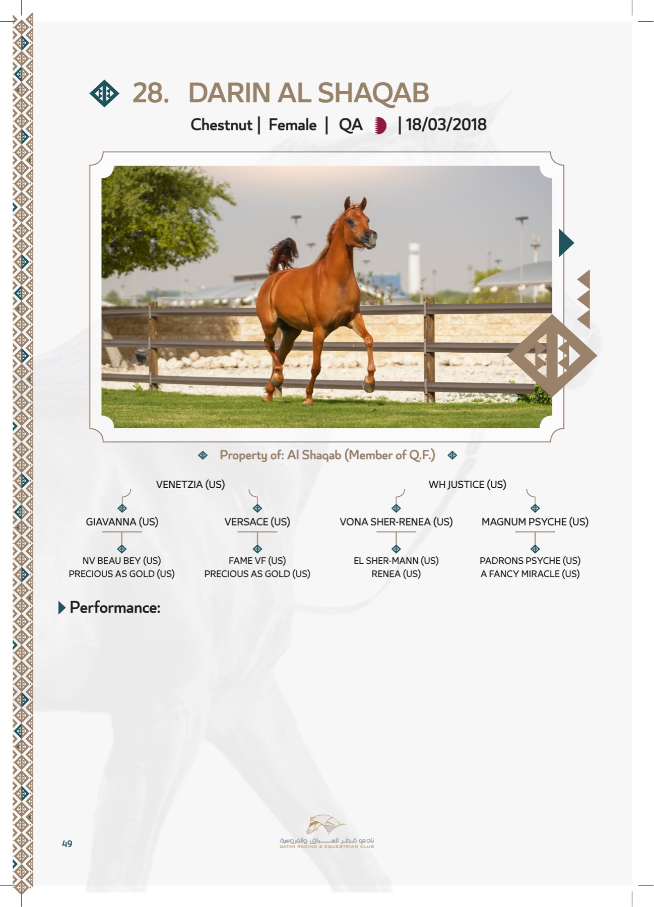 A lot page — chestnut